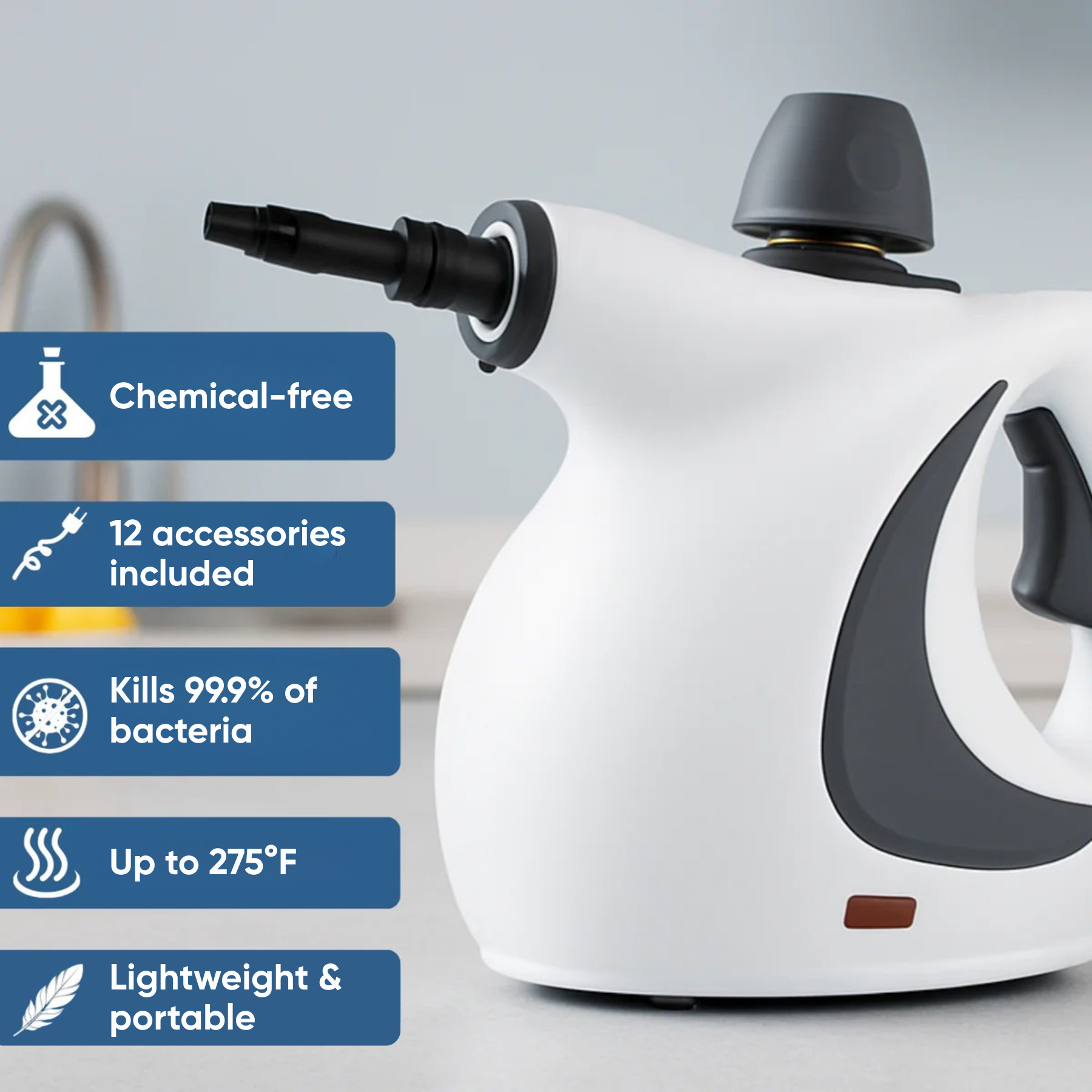 Vapora Steam Cleaner, Replace Every Toxic Cleaner With Water