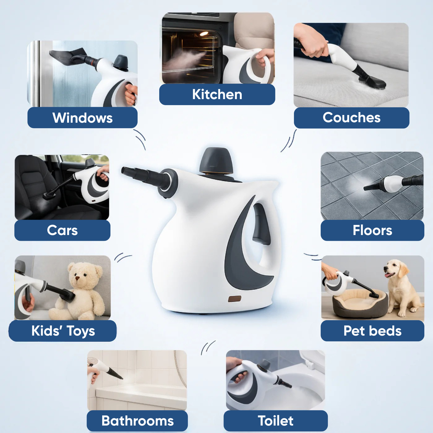 Vapora Steam Cleaner, Replace Every Toxic Cleaner With Water