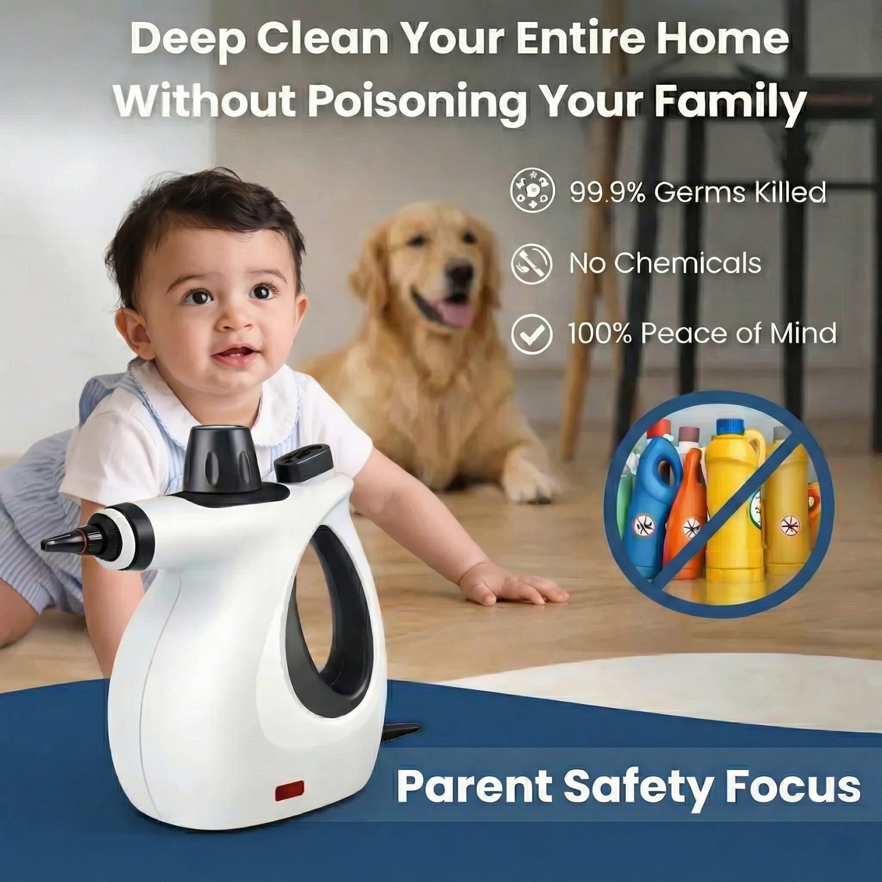Vapora Steam Cleaner, Replace Every Toxic Cleaner With Water